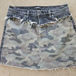 Hudson Jeans Blue Gray Casual Pencil Mini Skirt